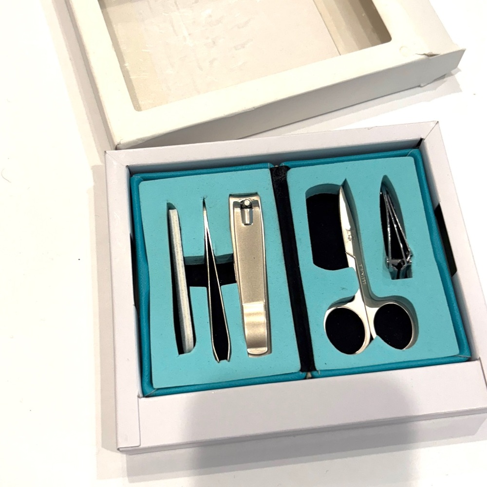 Neiman Marcus Silver and Black Grooming Set - Picture 3 of 5